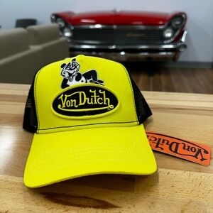 RARE!! Brand New/Tags!!  Von Dutch Trucker Hat X Breakfast Club collaboration.